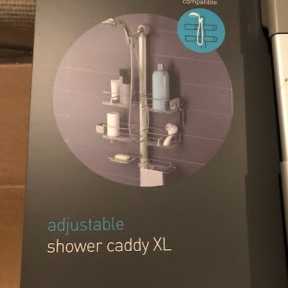 NEW simplehuman Adjustable and Extendable Shower Caddy XL, - Picture 1 of 7